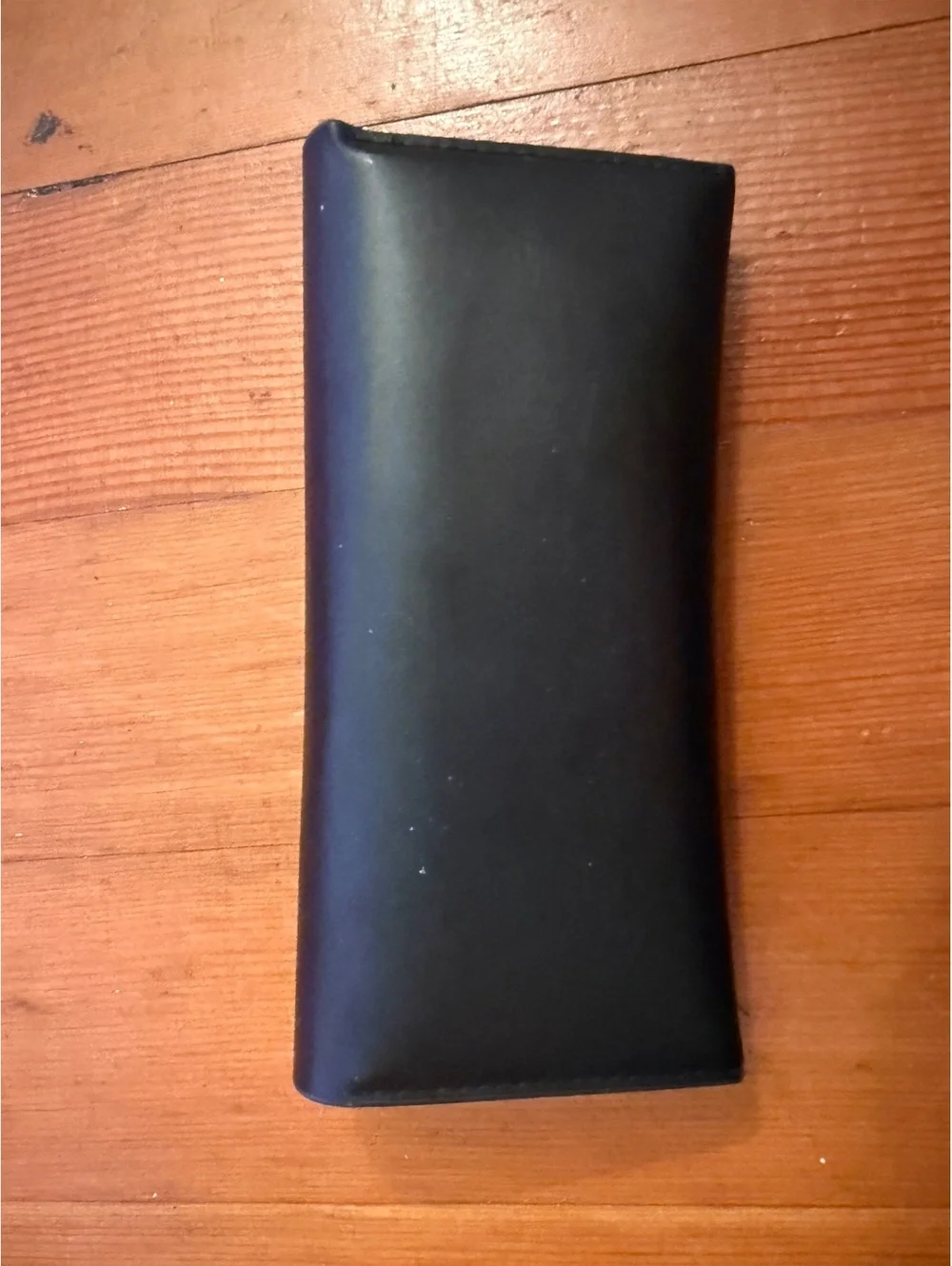 L.A.M.B. Black Leather Eyeglass Case with Cleaning Cloth